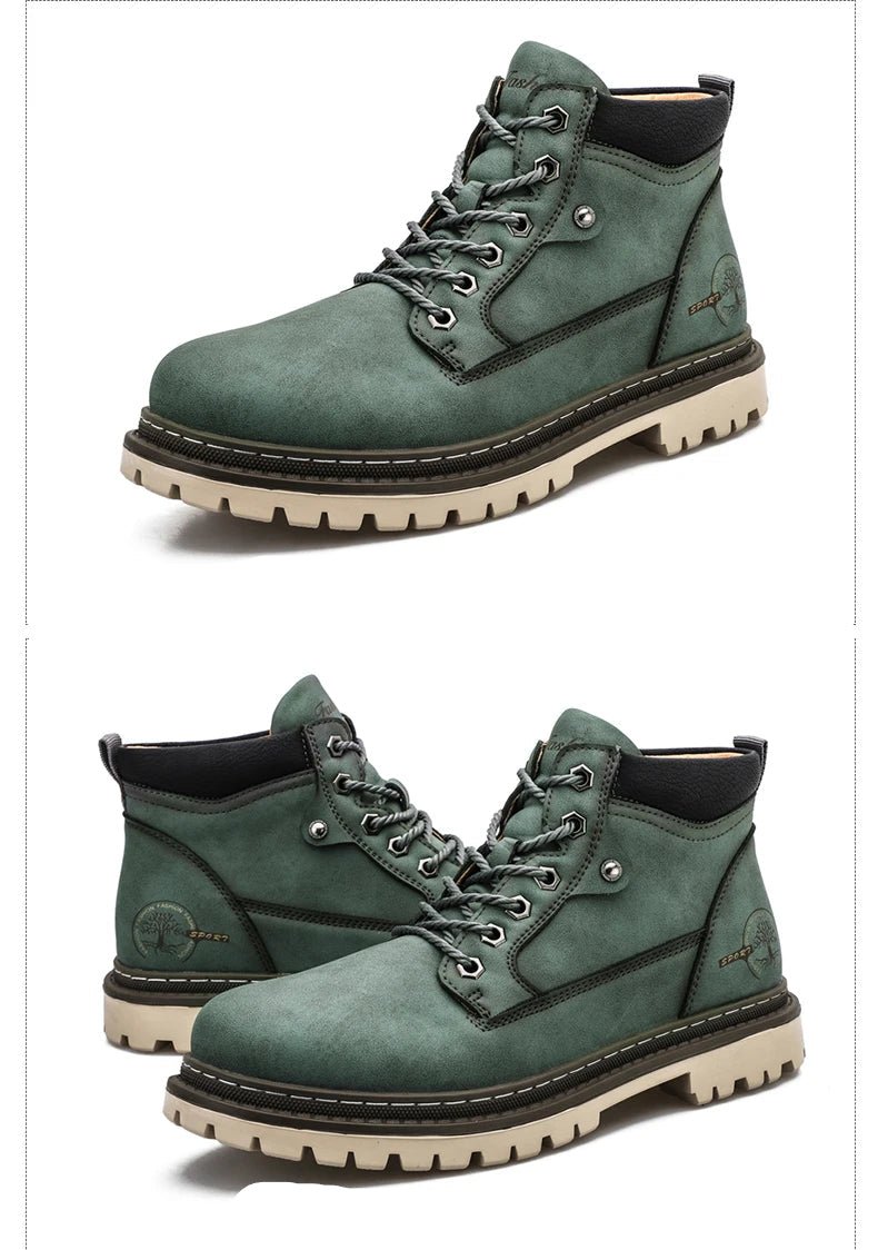 Retro comfortable winter boots with fur - Antonios