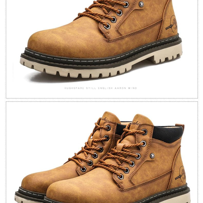 Retro comfortable winter boots with fur - Antonios