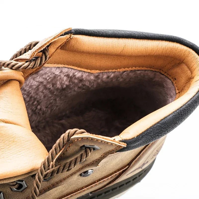 Retro comfortable winter boots with fur - Antonios