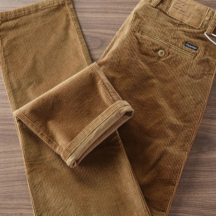 Retro corduroy straight pants - Antonios