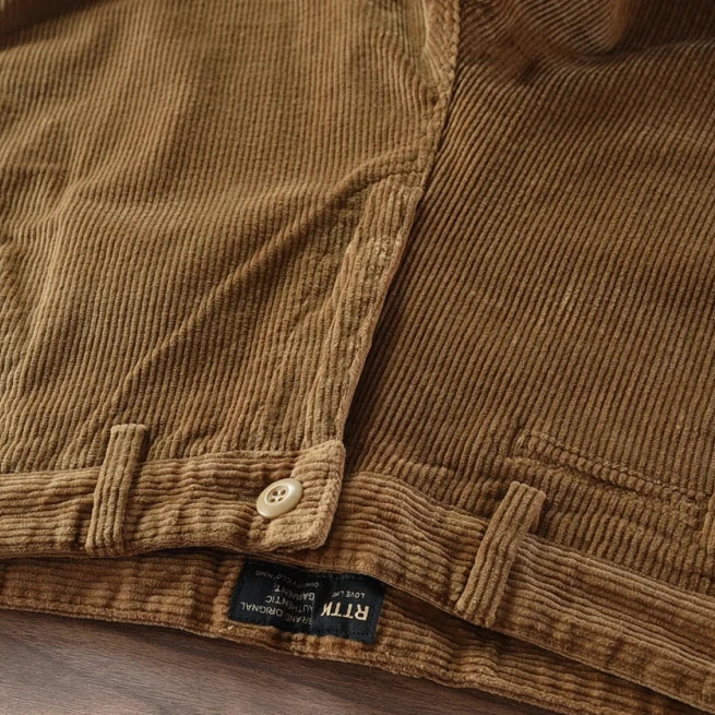 Retro corduroy straight pants - Antonios