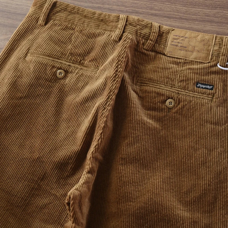 Retro corduroy straight pants - Antonios