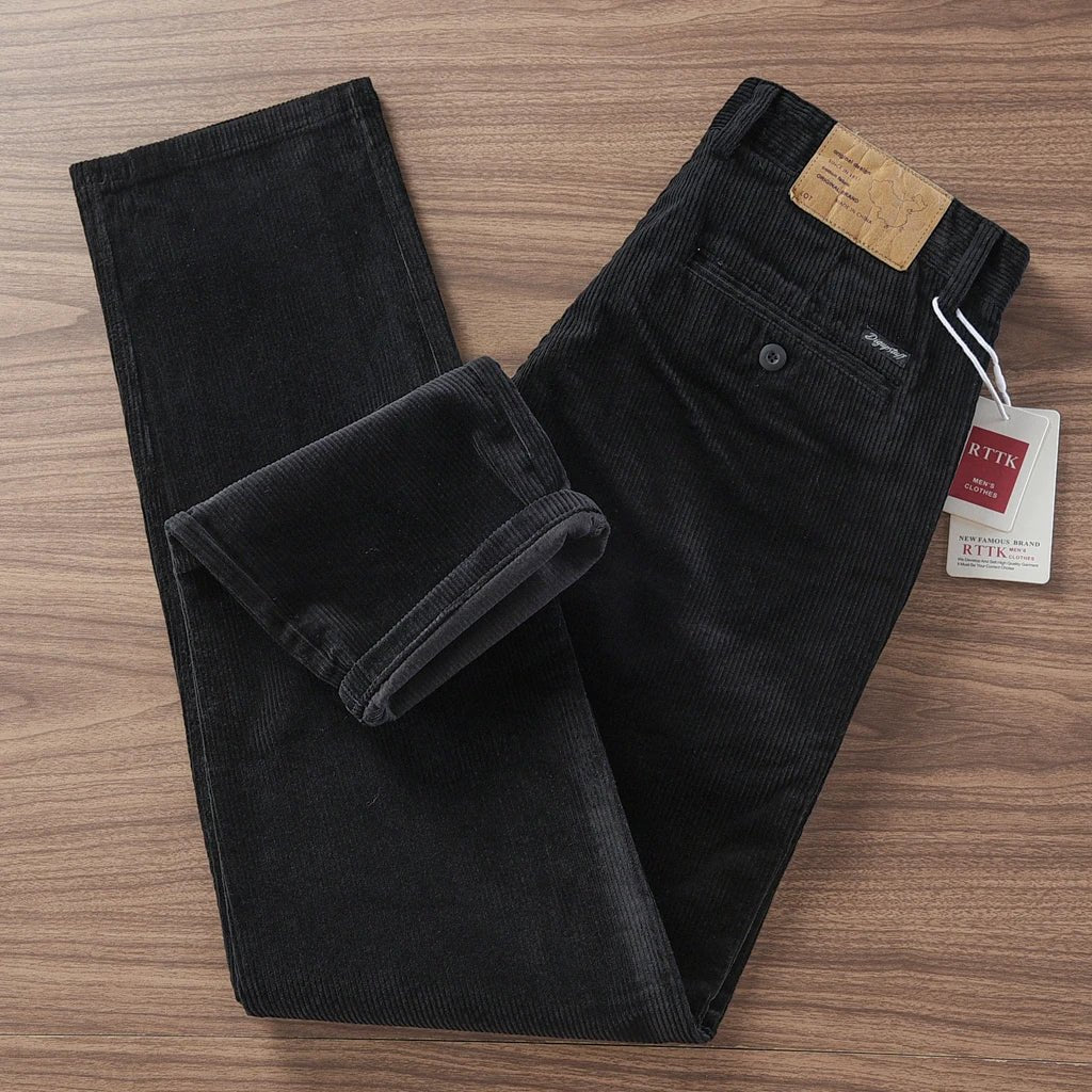 Retro corduroy straight pants - Antonios