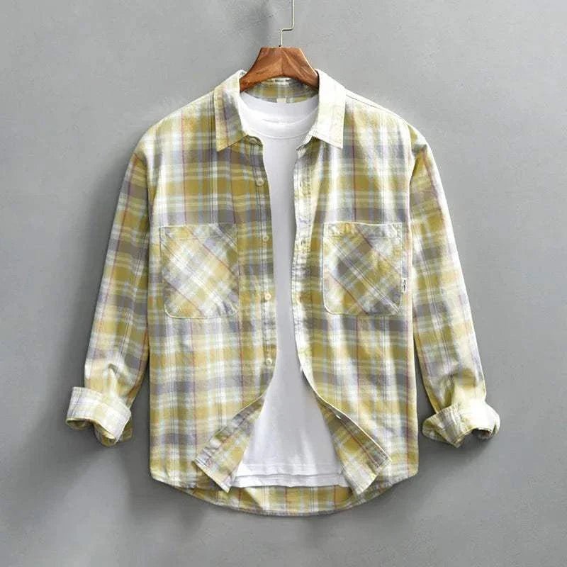 RETRO cotton summer plaid shirt - Antonios