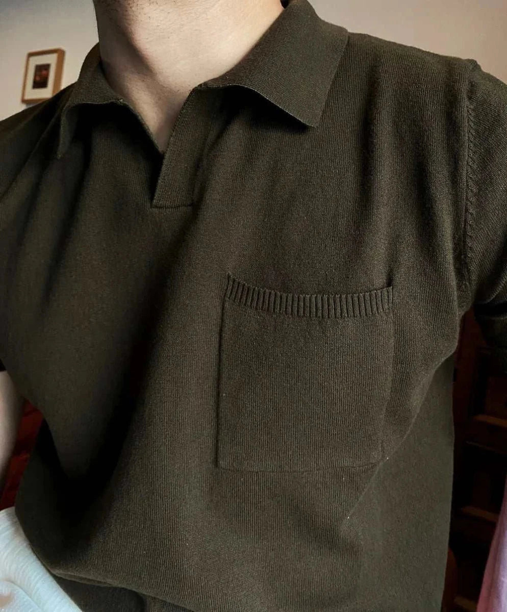 Retro elegant summer polo t-shirt - Antonios