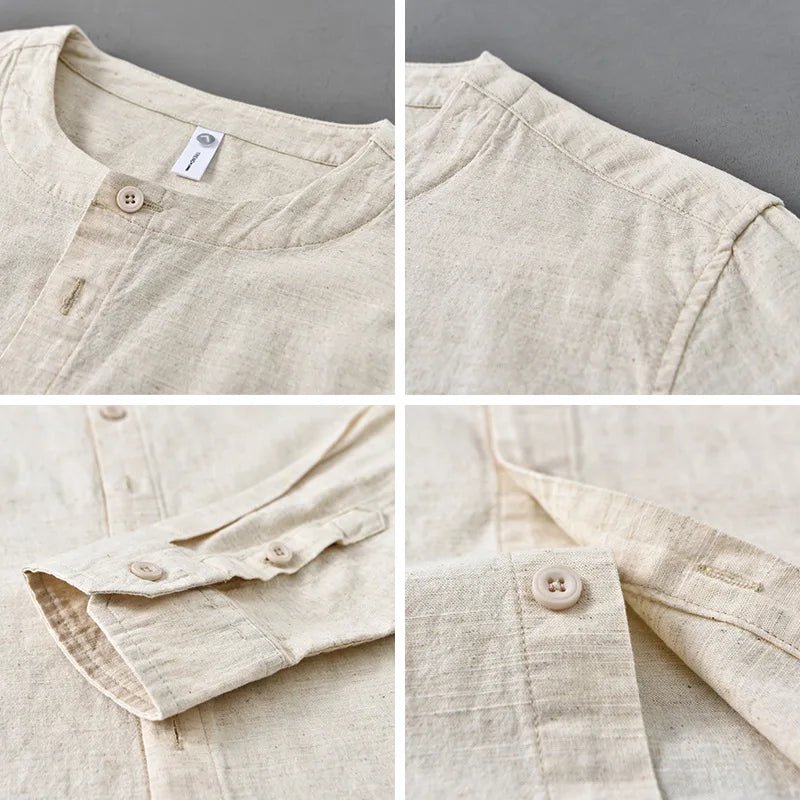 Retro loose fit casual spring shirt for casual outfit - Antonios