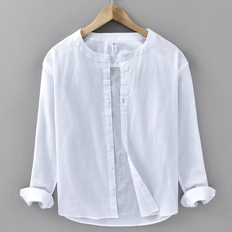 Retro loose fit casual spring shirt for casual outfit - Antonios