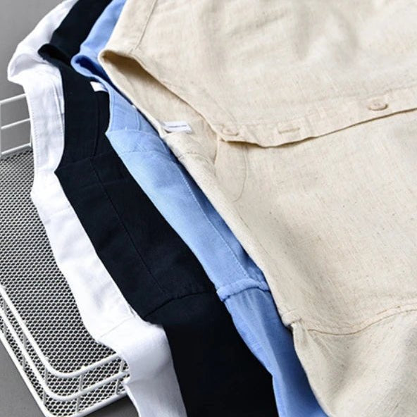 Retro loose fit casual spring shirt for casual outfit - Antonios