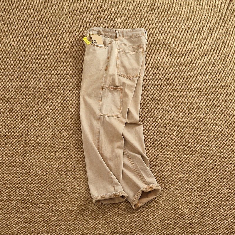 Retro loose straight cargo pants - Antonios
