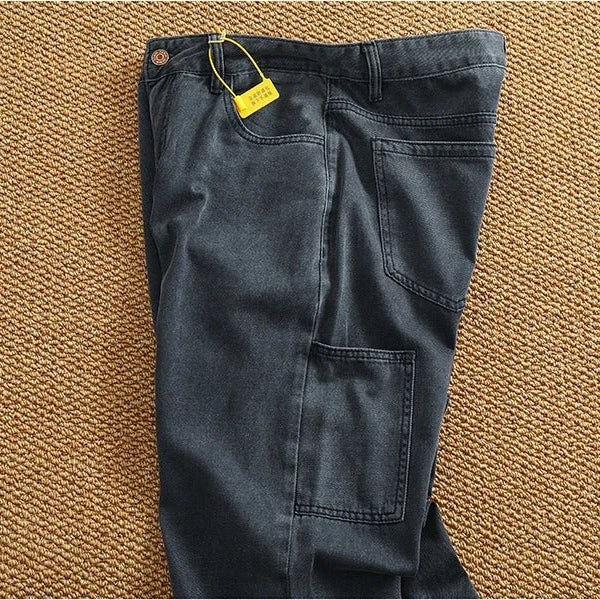 Retro loose straight cargo pants - Antonios