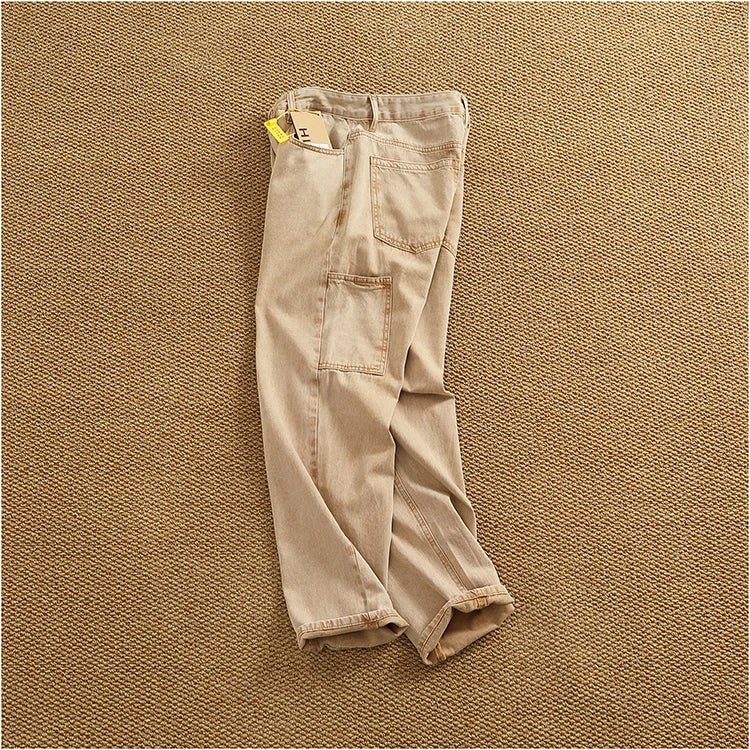 Retro loose straight cargo pants - Antonios