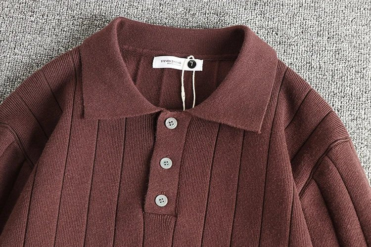 Retro polo striped sweater - Antonios