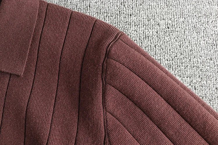 Retro polo striped sweater - Antonios