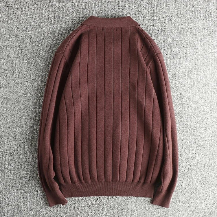 Retro polo striped sweater - Antonios