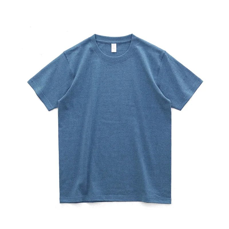 Retro short sleeve o - neck solid t-shirt - Antonios