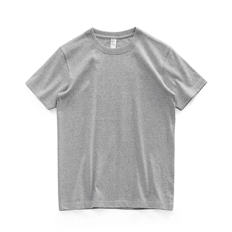 Retro short sleeve o - neck solid t-shirt - Antonios