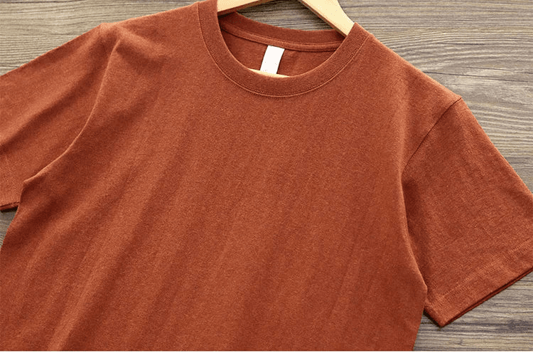 Retro short sleeve o - neck solid t-shirt - Antonios