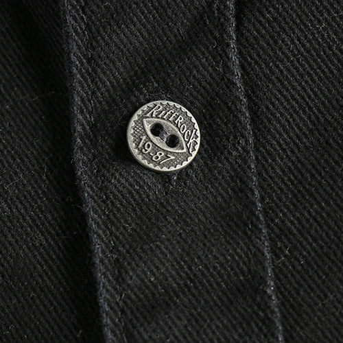 Retro thick cargo long - sleeve shirt - Antonios