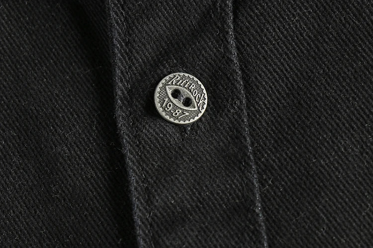 Retro thick cargo long - sleeve shirt - Antonios