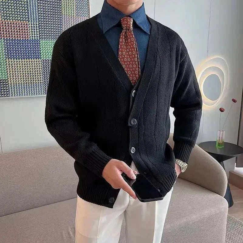 Retro v - shape winter cardigan - Antonios