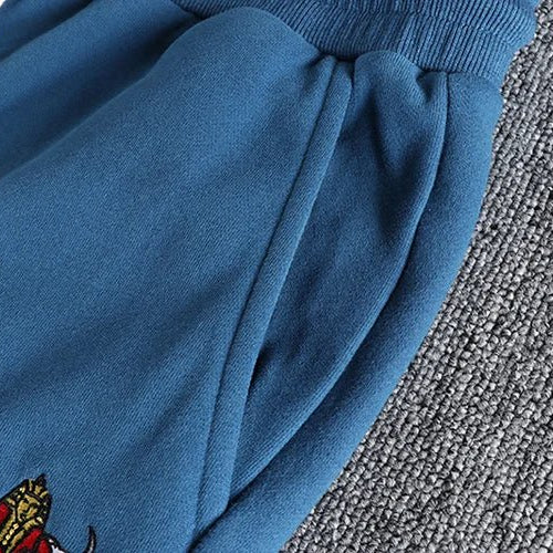 Retro velvet sport joggers - Antonios