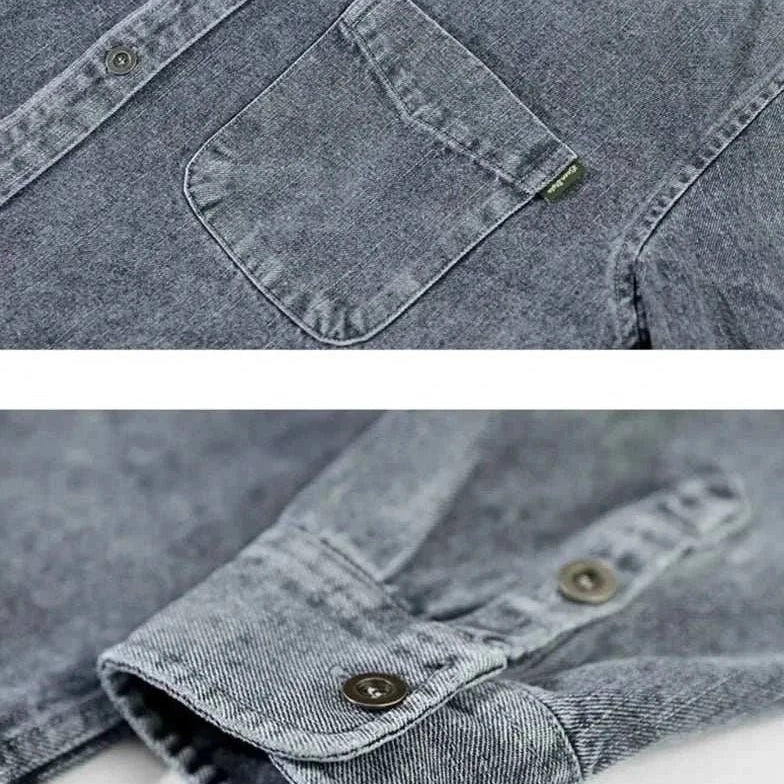 Retro vintage denim shirt - Antonios