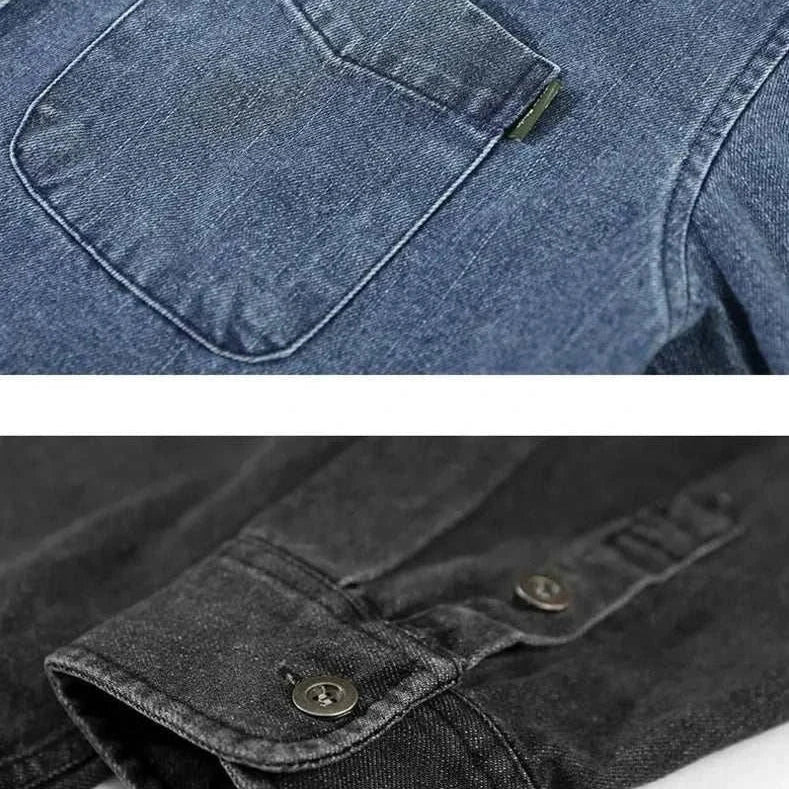 Retro vintage denim shirt - Antonios