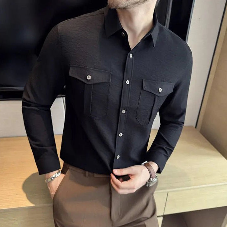 Ronald double chest pockets shirt - Antonios