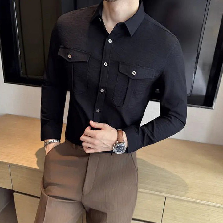 Ronald double chest pockets shirt - Antonios