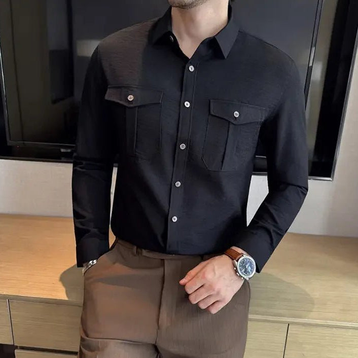 Ronald double chest pockets shirt - Antonios