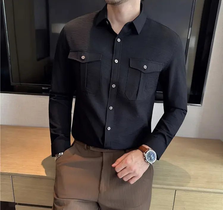 Ronald double chest pockets shirt - Antonios