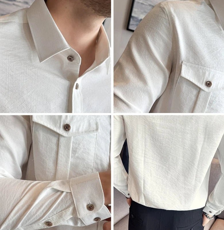 Ronald double chest pockets shirt - Antonios