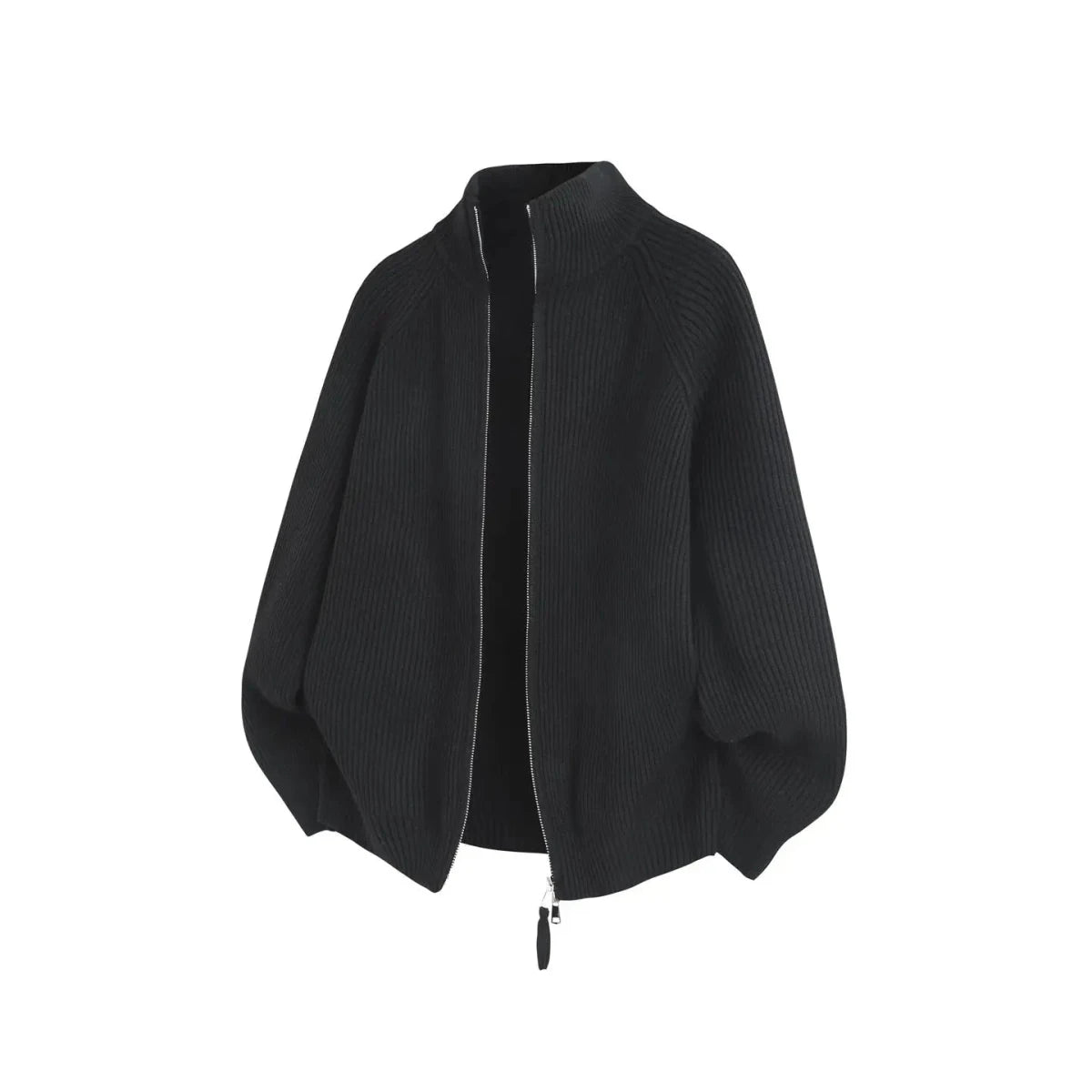 Ronald zip - front knit sweater - Antonios