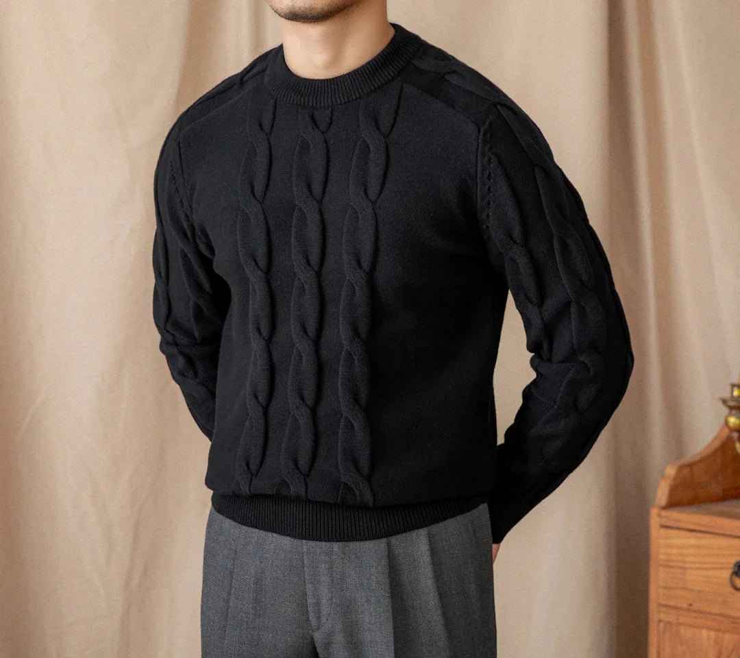 Round neck vintage sweater - Antonios