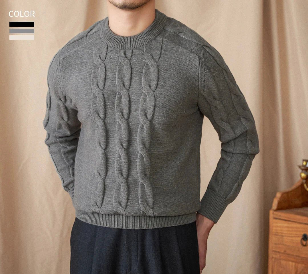 Round neck vintage sweater - Antonios