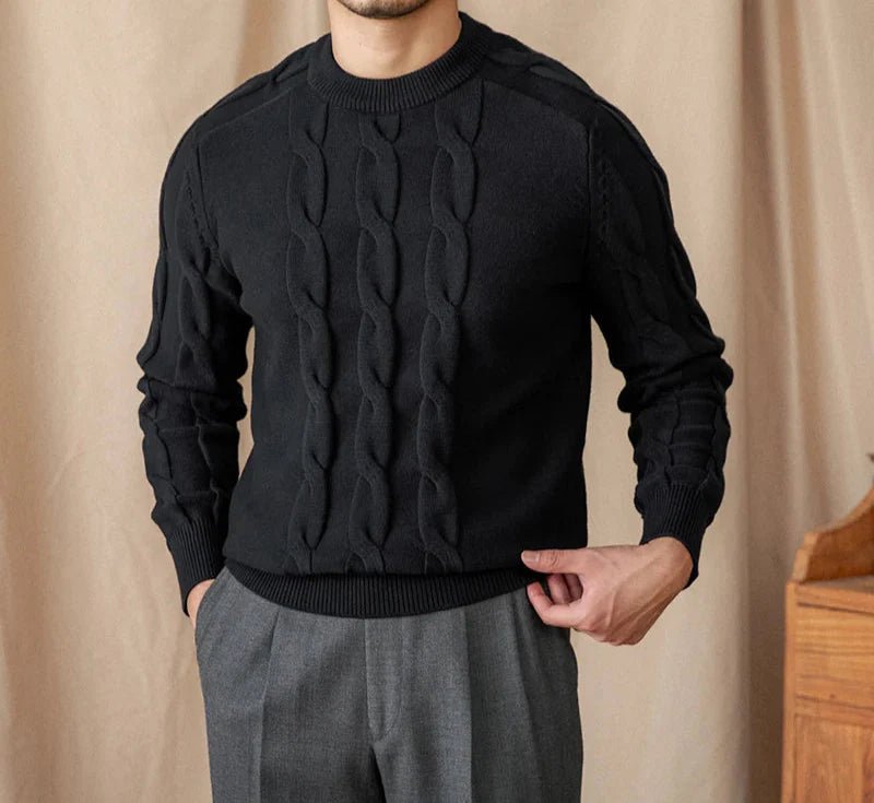 Round neck vintage sweater - Antonios