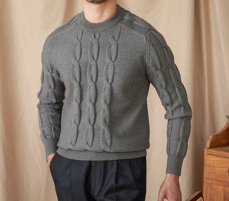 Round neck vintage sweater - Antonios