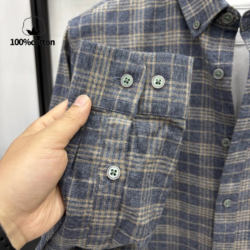 Santorini double - sided brushed shirt - Antonios