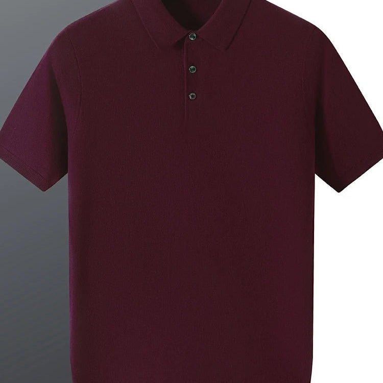 Silk wool polo t-shirt - Antonios