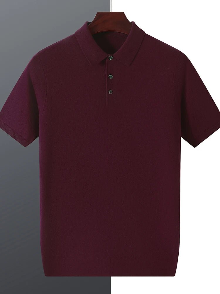 Silk wool polo t-shirt - Antonios