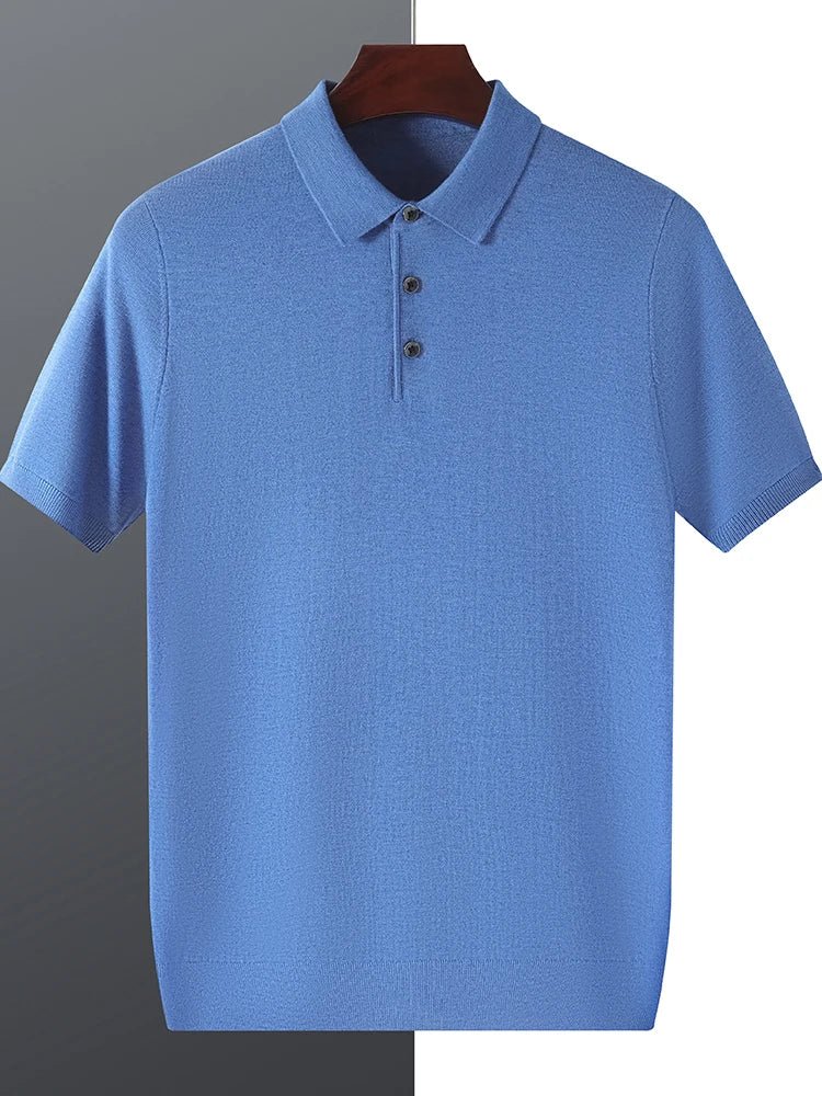 Silk wool polo t-shirt - Antonios