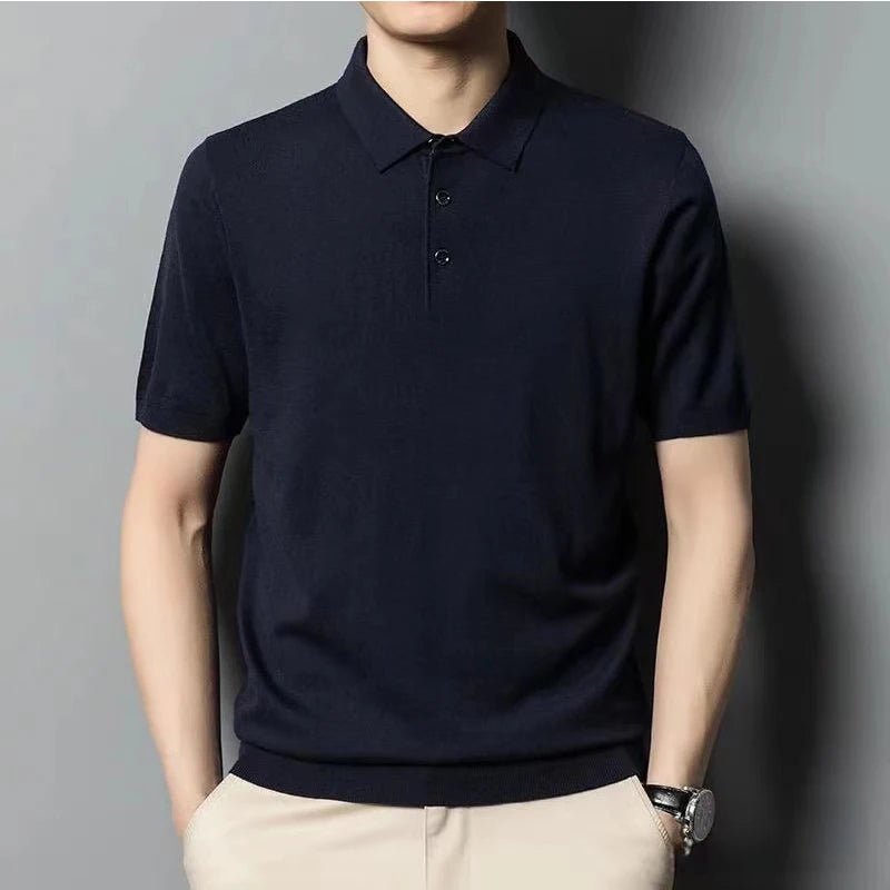 Silk wool polo t-shirt - Antonios