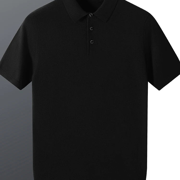 Silk wool polo t-shirt - Antonios