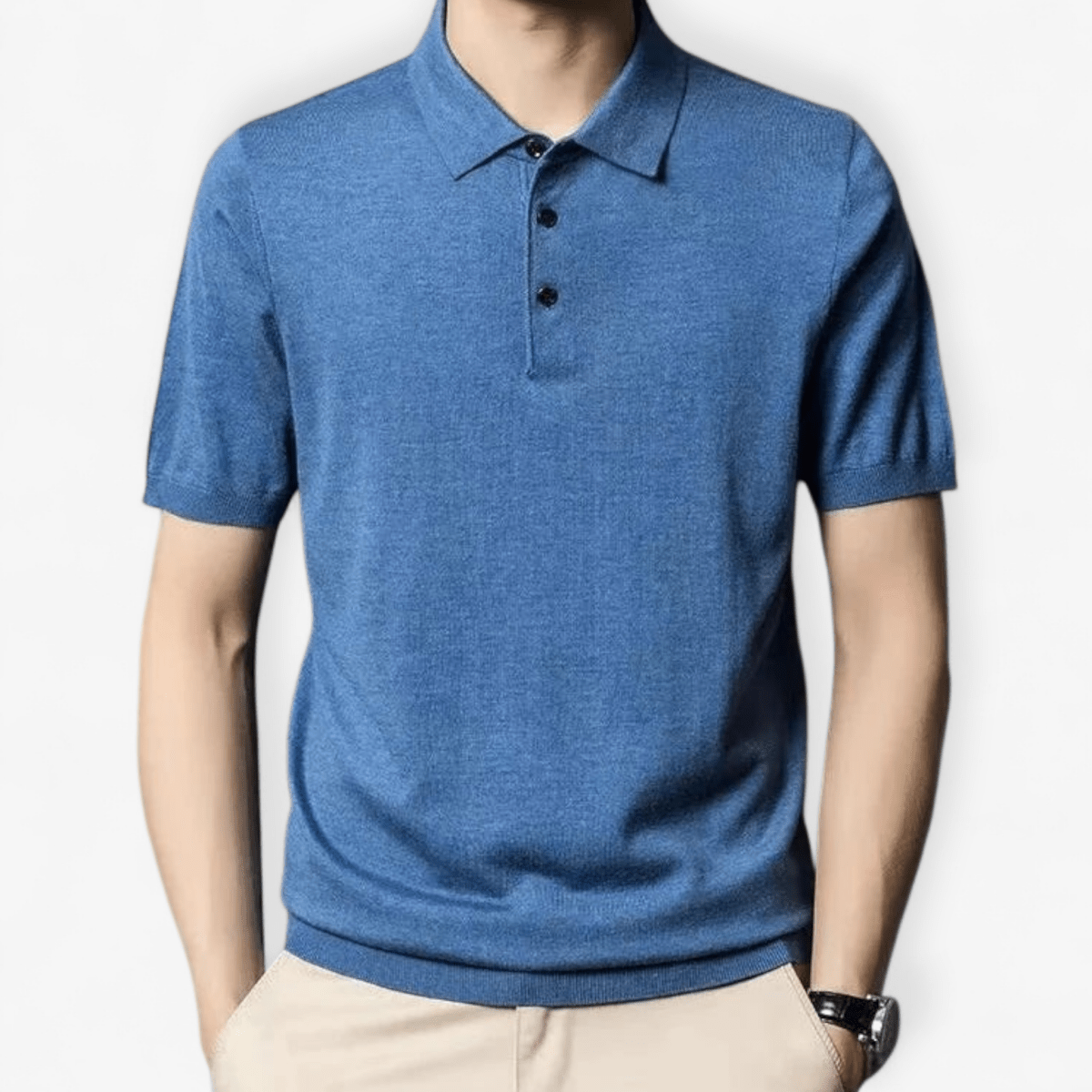 Silk wool polo t-shirt - Antonios