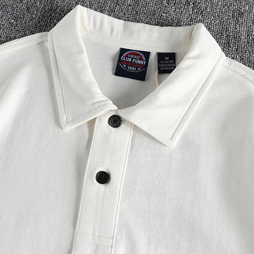 Simple cotton washed business t-shirt - Antonios