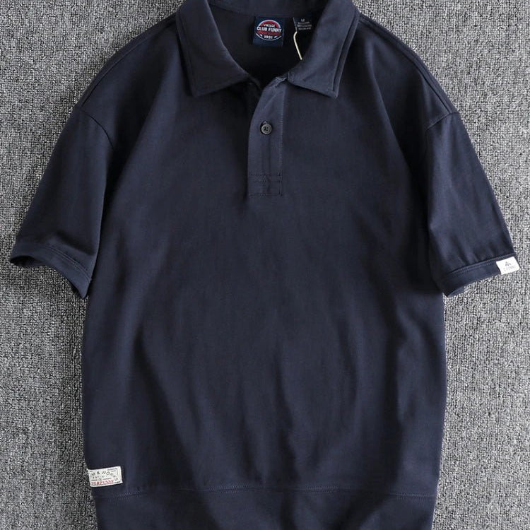 Simple cotton washed business t-shirt - Antonios