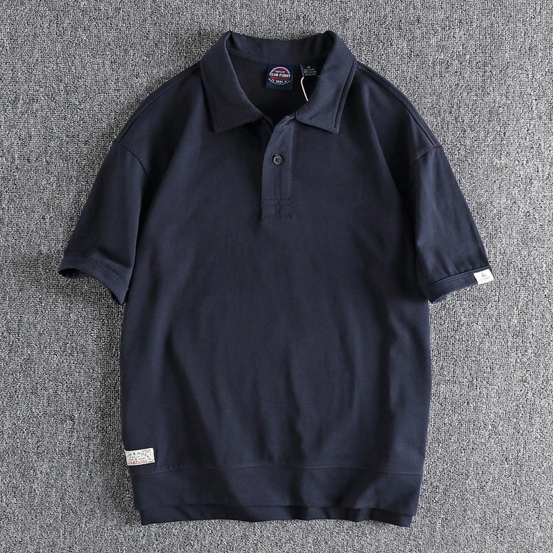 Simple cotton washed business t-shirt - Antonios