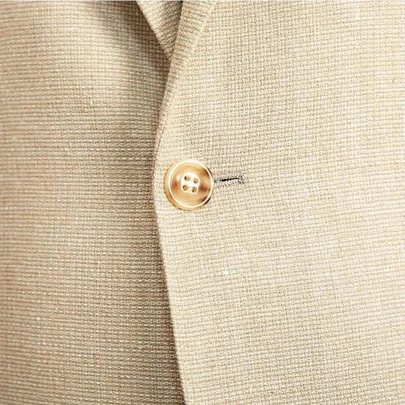 Slim fit cotton - linen blend jacket - Antonios