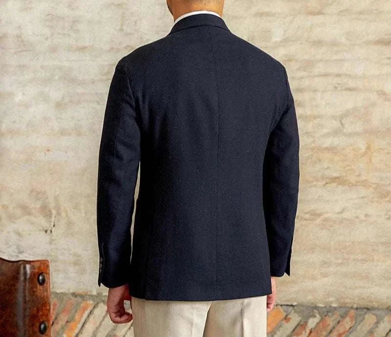 Slim fit cotton - linen blend jacket - Antonios