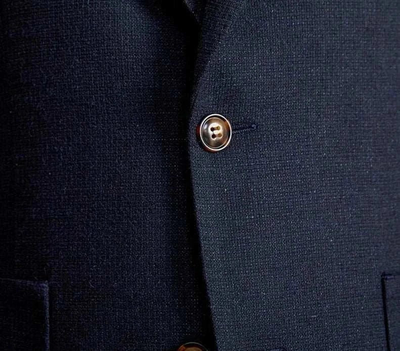 Slim fit cotton - linen blend jacket - Antonios